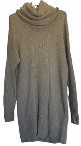 Abito Maglione Garnet Hill 100% Lana Pescatore Maglia Cavo Taglia XL Preparazione Minimalista - Foto 1 di 12