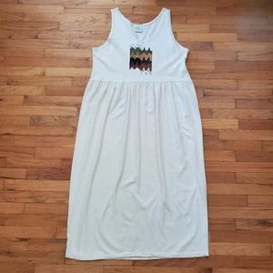 Beach Balls Graphic Apparel Vintage 90s Midi Dress M. Segal Cat Graphic Art Boho - Picture 1 of 12
