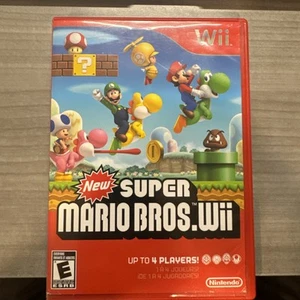 New Super Mario Bros. Wii (Nintendo Wii, 2009) CIB NETTOYÉ/TESTÉ - Photo 1/2