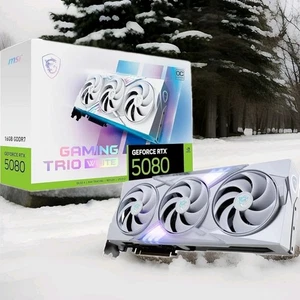 MSI GeForce RTX 5080 16GB GAMING TRIO OC WHITE | GDDR7 | Ray Tracing | DLSS 4 - Picture 1 of 9