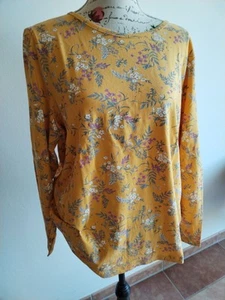 Langarmshirt T-Shirt Damen 44/46 Witt Weiden 100 % Baumwolle - Bild 1 von 2