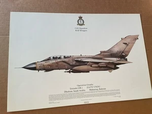Tornado GR.1 Operation Granby Dhahran Saudi Arabia RAF Bruggen Squadron Prints - Picture 1 of 5