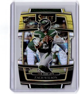 2021 Panini Select Zach Wilson RC #44 Black and Gold Prizm Die Cut New York Jets - Picture 1 of 2