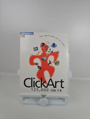 ClickArt 125,000 Cds 1 - 9 Complete 9 Disc Set Windows PC Images Animation Fonts - Image 1 of 4