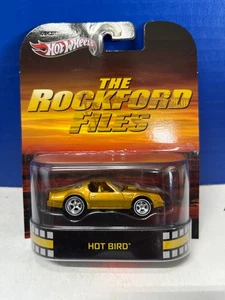 1/64 HOT WHEELS REAL RIDERS THE ROCKFORD FILES PONTIAC HOT BIRD GOLD RETRO - Picture 1 of 2