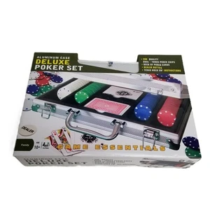 Juego de póquer Cardinal estuche de aluminio 200 fichas cartas Texas Hold Em juego de casino nuevo - Imagen 1 de 7