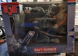 Hasbro G.I. Joe Navy Gunner with Twin Mount Anti- Gun Action Figure - Picture 1 of 7