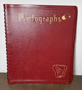 Vintage Photograph Photography Album Scrapbook MCM Spiral w/ Black Pages Amfile - Bild 1 von 18