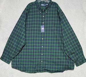 NUEVO Polo Ralph Lauren Holi Sun Valley Camisa a Cuadros Verde Azul Talla 5XB Grande y Alto - Imagen 1 de 8