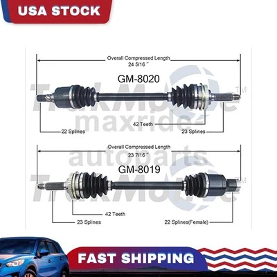 前乘客驾驶员侧 CV 轴接头适用于雪佛兰 Metro Geo Metro — 第 1/3 张图片