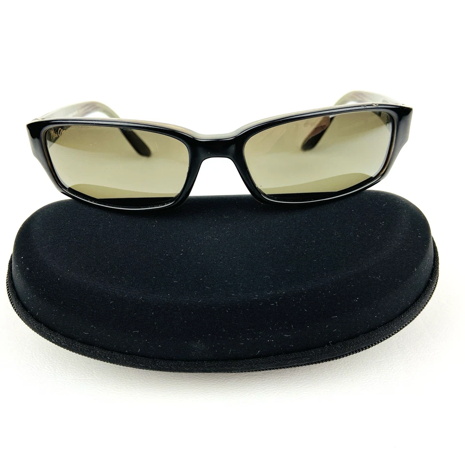 Gafas de sol Maui Jim Atoll MJ 220-02 marco negro 56-17-L135 hechas en Italia Foto 1 de 4