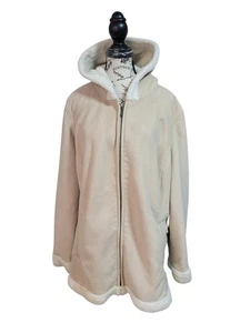 Sonoma Life Style Mantel Wildleder Kunstfell Langarm, Reißverschluss Kapuze Gr. 3xl Damen - Bild 1 von 15