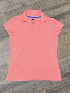 Slazenger Damen Koralle Golf Pickleball Shirt/Top Gr. Large L Atmungsaktiv Strick - Bild 1 von 5