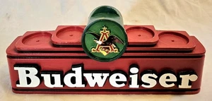 ANHEUSER BUSCH BUDWEISER STORE BAR 3-D WOOD BEER BOTTLE CAN DISPLAY 1996 - Picture 1 of 9
