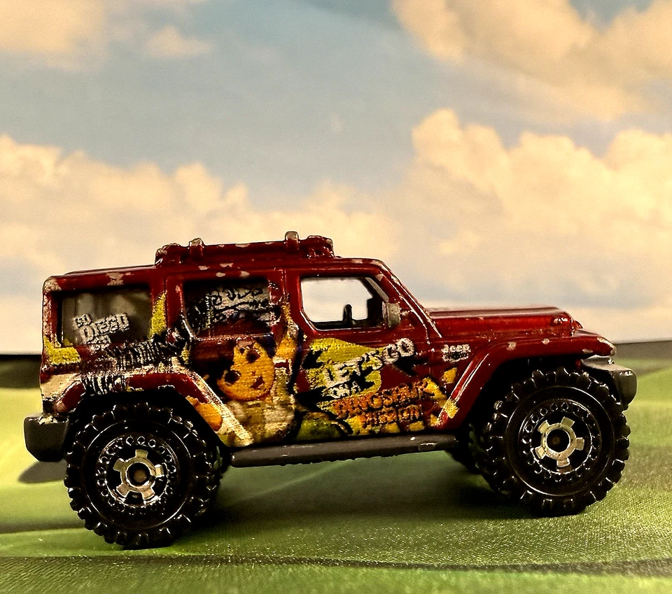 Match Box Jeep Rescue Concept Toy Truck Mattel Dinosaur San Diego, Off Road Mudd - Image 1 of 4