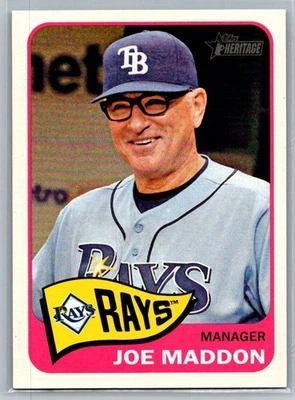 Joe Maddon 2014 Topps Heritage Tampa Bay Rays #66 - Image 1 of 2