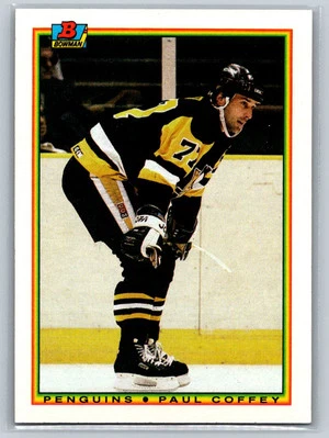 1990-91 Bowman #211 Paul Coffey Pittsburgh Penguins HOF - Image 1 of 2