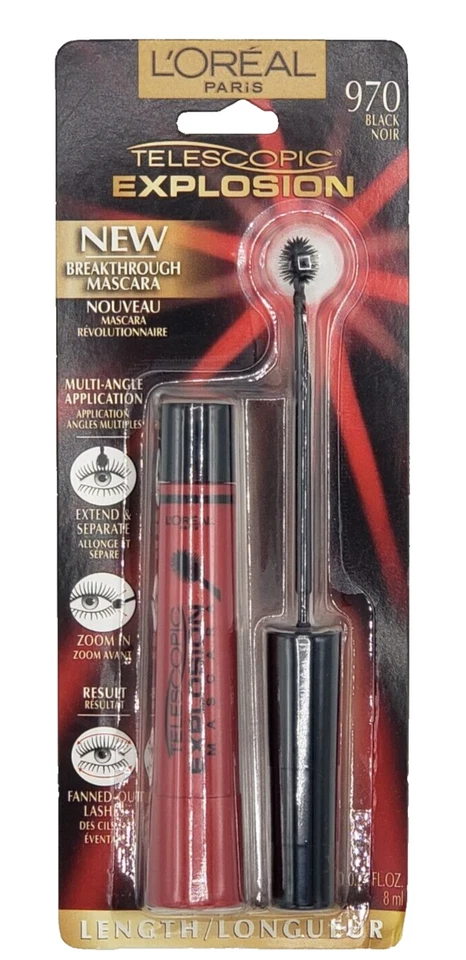 NEW L'Oréal Paris Telescopic Explosion Mascara 970 BLACK - Image 1 of 1