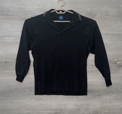Camisa Polo De Colección Lobo Pendleton Para Hombres XL Negra Algodón Manga Larga Tejida Preppy Foto 1 de 4