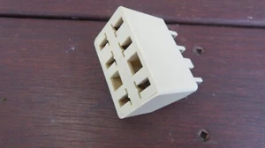 PHONE SOCKET DOUBLE RJ11 TELEPHONE SPLITTER PLUG ADAPTER - Picture 1 of 3