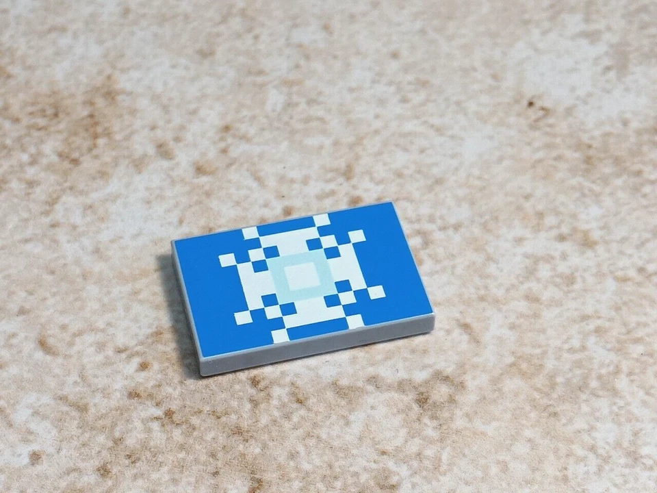 LEGO Minecraft Snowflake Winter Village Weather Part Printed 2x3 Tile Ice Castle - Image 1 of 1