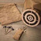 Wooden Target Board Set Darts and Axe Games Throwing Game Indoor Outdoor Toys 