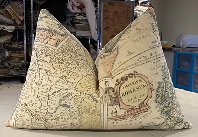 UNA MORERA MULTI "VIAJES BOHEMIOS" ESTAMPADO TERCIOPELO ALMOHADA ACOLCHADA PERSONALIZADA Foto 1 de 2