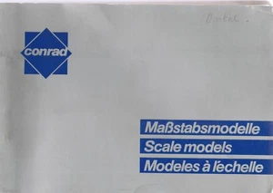 CONRADS GERMAN SCALE MODEL VEHICLES 1985 CATALOG #2-TRI LINGUAL DESCRIPTIONS - Picture 1 of 4
