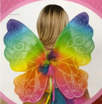 Alas de hadas niños color arco iris para Halloween vestir talla única Foto 1 de 3
