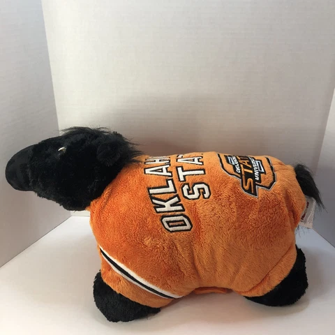 Pillow Pets Oklahoma State Cowboys  Pillow NCAA Pistol Pete Orange And Black Cover