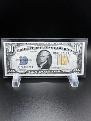 1934 A- $10 Dollars bill very nice  North Africa for your collection . - Image 1 of 4