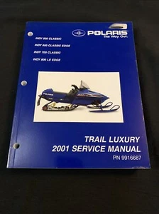 2001 Polaris Trail Luxury Indy Classic Service Repair Shop Manual OEM 9916687 - Picture 1 of 1