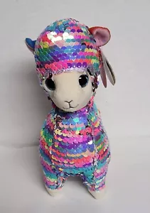 Ty Flippables - LOLA the Llama Sequins Buddy Beanie Boos - NUEVO MMMT - Imagen 1 de 6