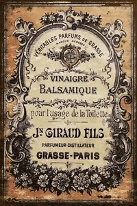 Vintage French Paris Perfume Advert, Aged Look, Printed on New Metal Sign - Picture 1 of 5