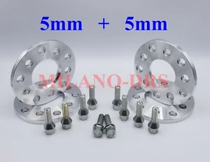 KIT 4 DISTANZIALI 5+5mm ALFA ROMEO 159 - BRERA - SPIDER + BULLONI - Imagen 1 de 1