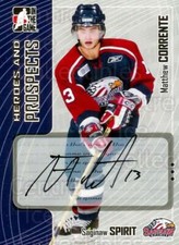 2005-06 ITG Heroes and Prospects Auto Update #AMCO Matthew Corrente