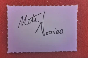 NRL RUGBY LEAGUE PLAYER METI NOOVAO HAND SIGNED PLACE CARD - Picture 1 of 1