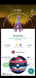 Pokémon Go - Shiny Gigantamax Toxtricity Low Key Form Sfondo Globale - Tra De - Foto 1 di 1