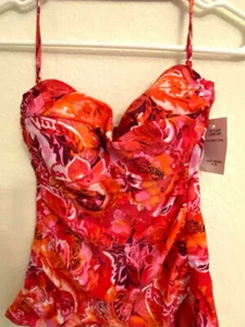 Ralph Lauren Floral Coral Bikini Top Swimsuits LR8FJ85 NWT SZ 6 $129 #27 - Picture 1 of 4