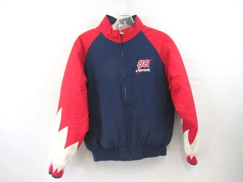Vtg Chase Authentics NASCAR Jacket 88 Dale Jarrett 1996 Daytona 500 Youth Med Cover