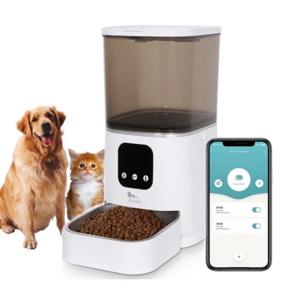 6L Futterautomat Katze & Hund Automatischer Futterspender Pet Feeder Mit Timer - Bild 1 von 4