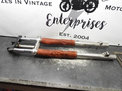 1988 Honda XR 600 XR600R Front Forks & Triple Trees      2330 - Image 1 of 4