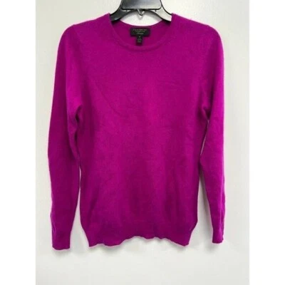 Pulôver Charter Club Luxo Cashmere Suéter Jumper Feminino Roxo Tamanho Médio - Imagem 1 de 4