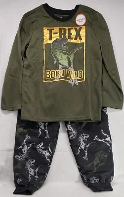 Conjunto de pijama para niños Wonder Nation "T-Rex Born Wild" Brilla en la oscuridad Talla 8/Nuevo Foto 1 de 4