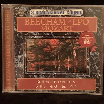 MOZART Symphonies #39, 40 & 41 - BEECHAM - 3D AVID MASTER SERIES CD UK 1997 - Image 1 of 4