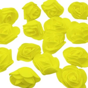 100 PC Artificial Flowers Mini Foam Rose Heads Flowers 3.5 CM for DIY Wedding... - Picture 1 of 4