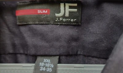 JF FERRAR MENS BLACK DRESSED SHIRT LONG SLEEVES 2XL - Image 1 of 3