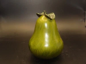 Vintage 5” PEAR Paperweight Or For Fruit Basket ~ Glass ~ VGC ~ - Picture 1 of 7