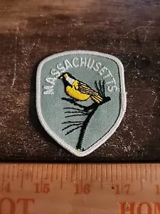 Vintage State of Massachusetts Sew On Patch FREE SHIPPING V2 - Picture 1 of 2