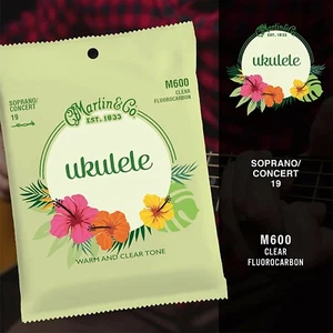 Ukulele Strings, Suitable For Soprano Or Concert Ukes Martin Fluorocarbon M600 - Picture 1 of 5